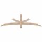 Ekena Millwork Alberta Smooth Timber Gable Bracket, Douglas Fir, 72"W x 21"H x 1 1/2"D x 3 1/2"F, 7/12 Pitch GBW072X21X0204ALB00SDF - alternate 1